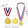 STHGDONA Gold Football Medals for Children, 12-Pack of Metal Medals