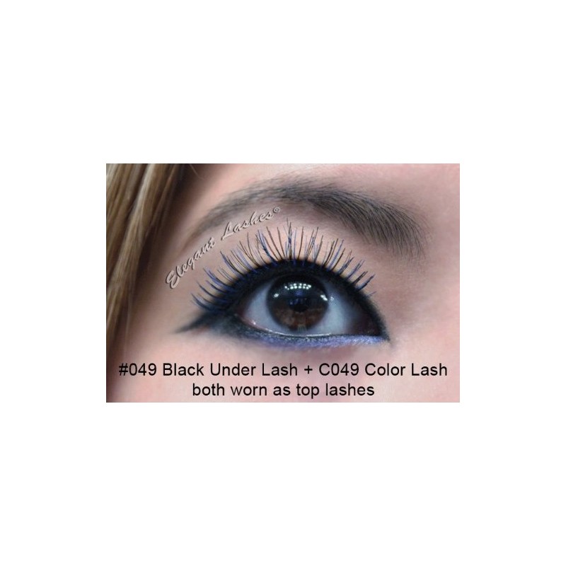 Elegant Lashes #049 Black Under False Eyelashes for Bottom/Lower Lashes