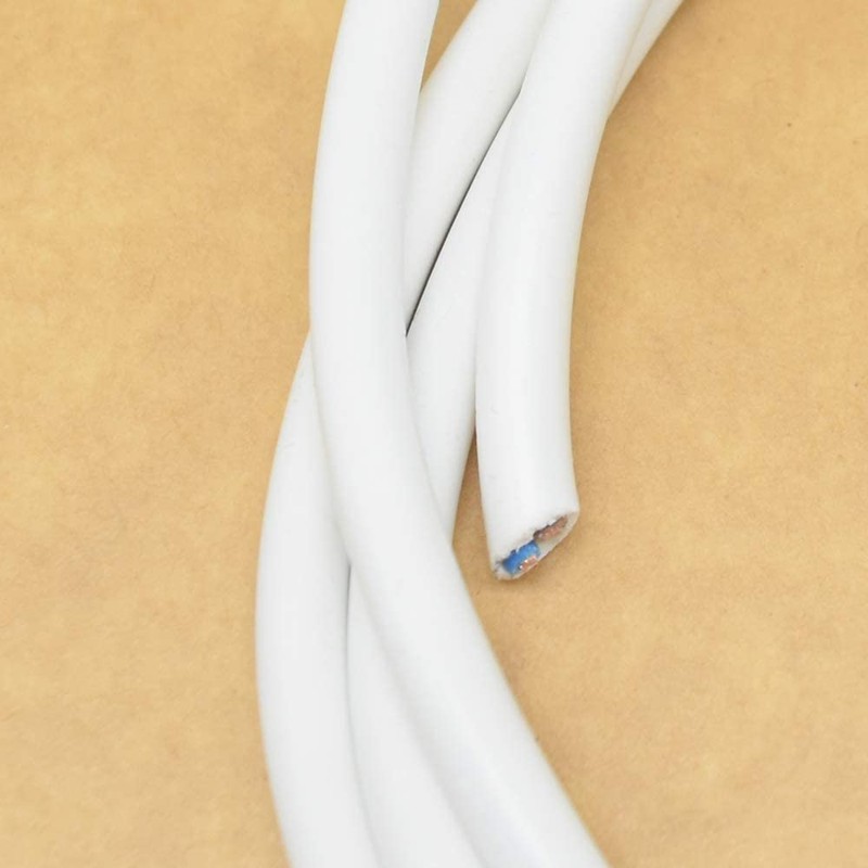 5 m cable, white, 3 x 1.5 mm², flexible, H05VV-F