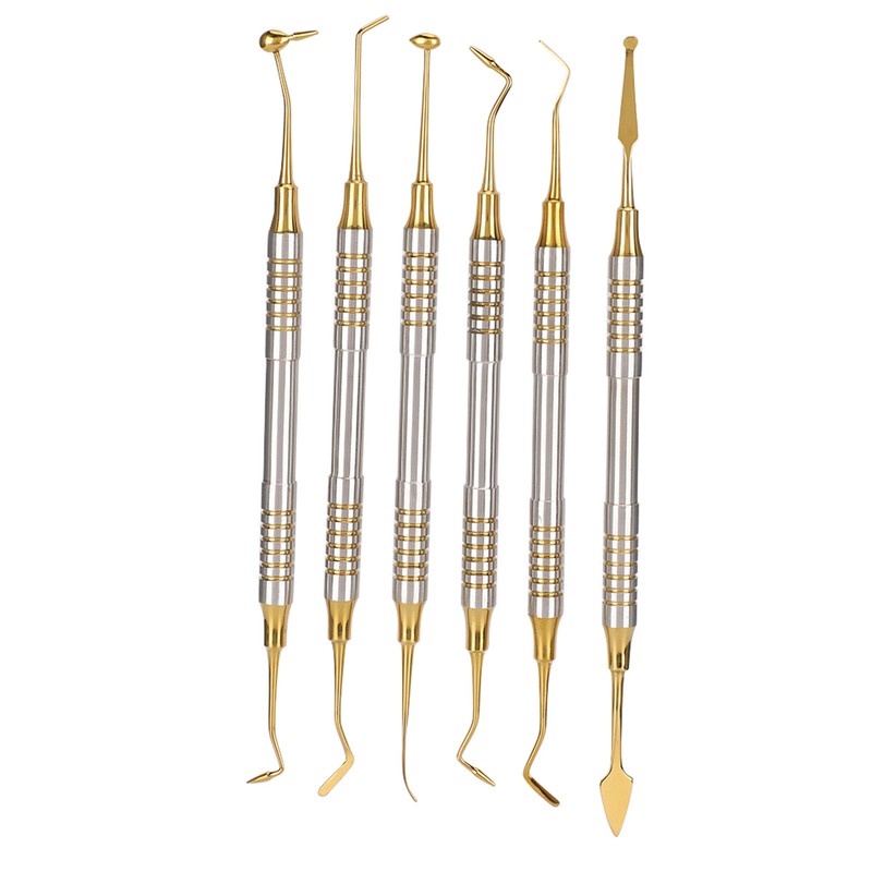 6pcs Dental Composite Resin Filling Spatula Dental Instrument Accessory