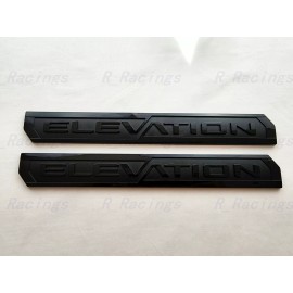 GMC 3PC Gloss Black Door Rear Elevation Emblems 2019+ Sierra 1500 2021-2022 Canyon