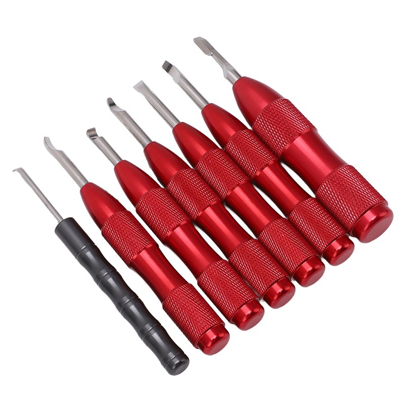 7 Pcs Watch Back Cover Opener Tool Multi Specification Aluminum