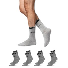 Snocks ® Men's & Women's Tennis Socks (4 x Pairs) Best Quality in Retro Look - 39 - 42