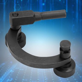 Digital Dial Indicator Holder, 8mm Half Round Combination Test Dial Indicator Support Stand, Test Connect Dial Indicator for Measurement Work