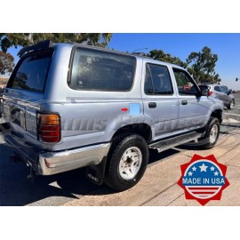 Trims Express fit:1990-1995 TOYOTA 4RUNNER Stainless Flat Gas Cap Cover Overlay Stick-On