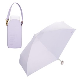 [2025] Wpc. 801-16896-102 Parasol Blackout Pochette Tiny Lavender <100% Light Shading Ratio / 100% UV Reduction / UPF 50+ / Thermal Blocking/Rain / Sun / Rain / Sun / Rain / Folding Umbrella for Work
