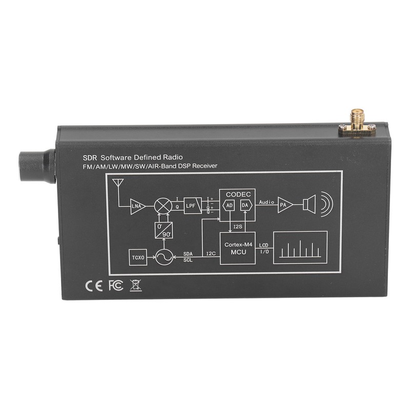 DSP SDR Radio Receiver 4.3 Inch Touch Screen 100KHz To