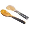 HANABASS Handmade Buffalo Horn Caviar Spoons: 2pcs Cow Horn Serving