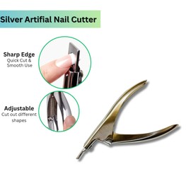 Professional Nail Clippers Nail Cutters Tip Acrylic Nail Clippers – Sharp, Rustproof Cutter for False Gel and Artificial Nails, Ideal for Manicure and Pedicure Trimmer Nail Care Tools.