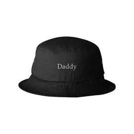 Go All Out One Size Black Bucket Daddy Embroidered Cap Dad Hat