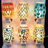Folkart CNJYK3 Cute, Handmade, Glasswork, Mossa, Foot Lamp, Flower, Yellow
