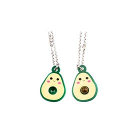 Avocado Matching Best Friend Necklace for 2, Friendship Necklace for Couples Lover Friends Cute Fruit Jewelry