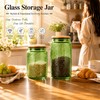Custde Glass Storage Jars With Airtight Lid, 35oz Canister For