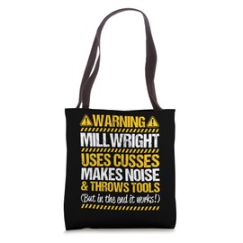 Millwright Industrial Mechanic Throws Tools Millwright Tote Bag