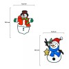 Jands Pegatinas De Gel Navideñas 19 Cm Adornos Navideños 5pz