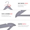 Quality Wooden Hangers - Slightly Curved Hanger Set of 10-Pack