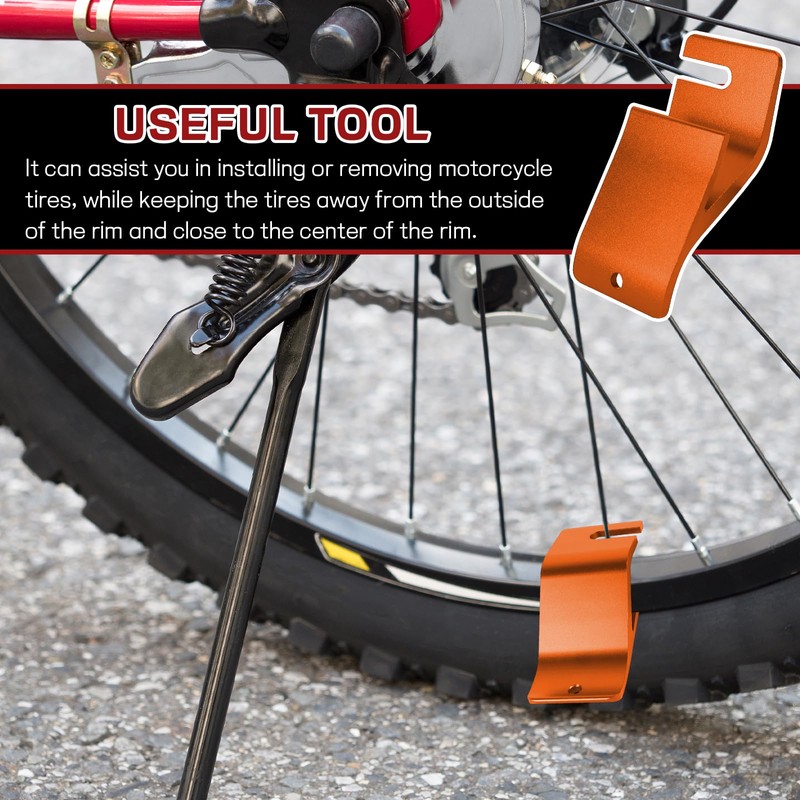 wuyaoyao Motorcycle Tire Bead Installation Holder Hook, Off-Road Tire Installation