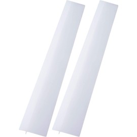 2 Pack Silicone Stove Counter Gap Cover， Flexible Easy Clean Heat Resistant Wide & Long Gap Cap Fillers,Seals Spills Between Counter, Stove Top, Oven, Washer & Dryer (21Inches, White)