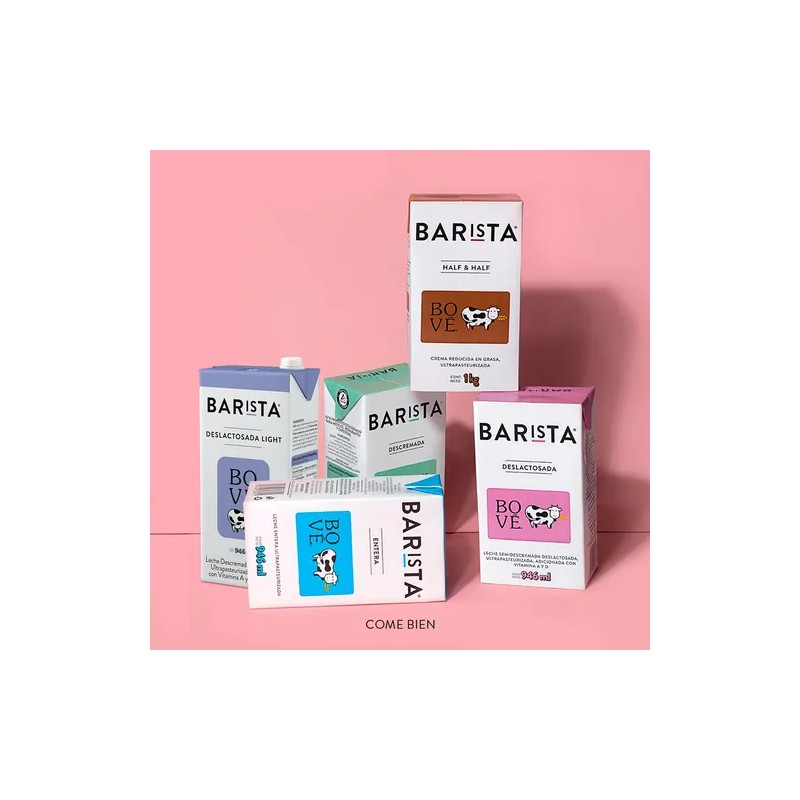 Leche Orgánica Deslactosada Light Barista Bové 1 L