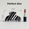 Medium Acetate Striped Hair Claw Clip for Women