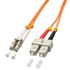 LINDY 46992 Ethernet Fiber Optic Duplex Cable LC/SC 3 m