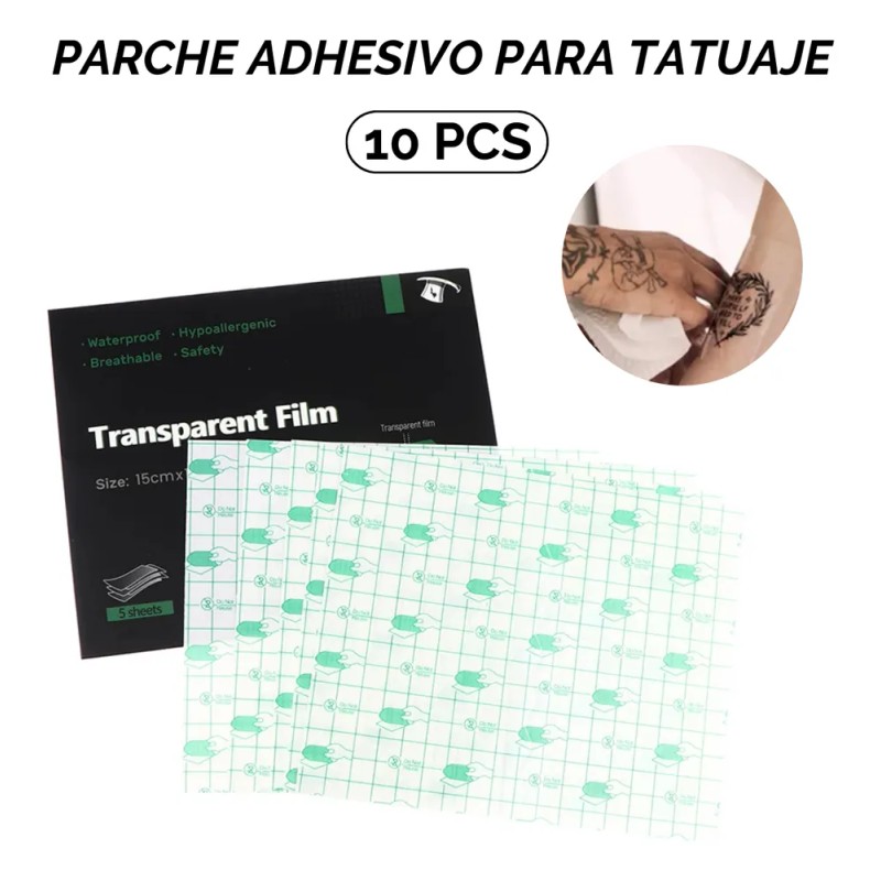 Parche Curación Film Protector Para Tatuaje 10 Pzs 15x18cm 10