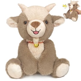 SnugBibble Screaming Goat Plush Toy, Goat Stuffed Animal – Funny Screams Sound When Squeezed – Cute Stuffed Animal Gift for Kids, Friends, and Coworkers