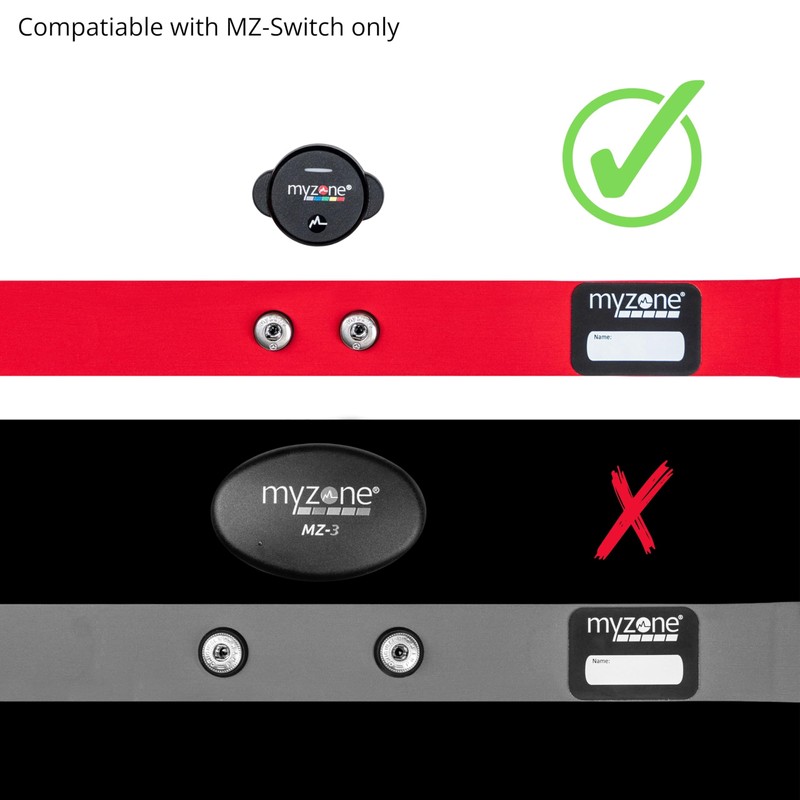 MYZONE MZ-Switch Adjustable Replacement Chest Strap (Medium)