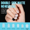 TOMICCA Extra Short Oval Nail Tips - 450Pcs Soft Gel