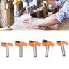 5Pcs 6mm Shank Router Bit Yellow Milling Cutter for Cabinet