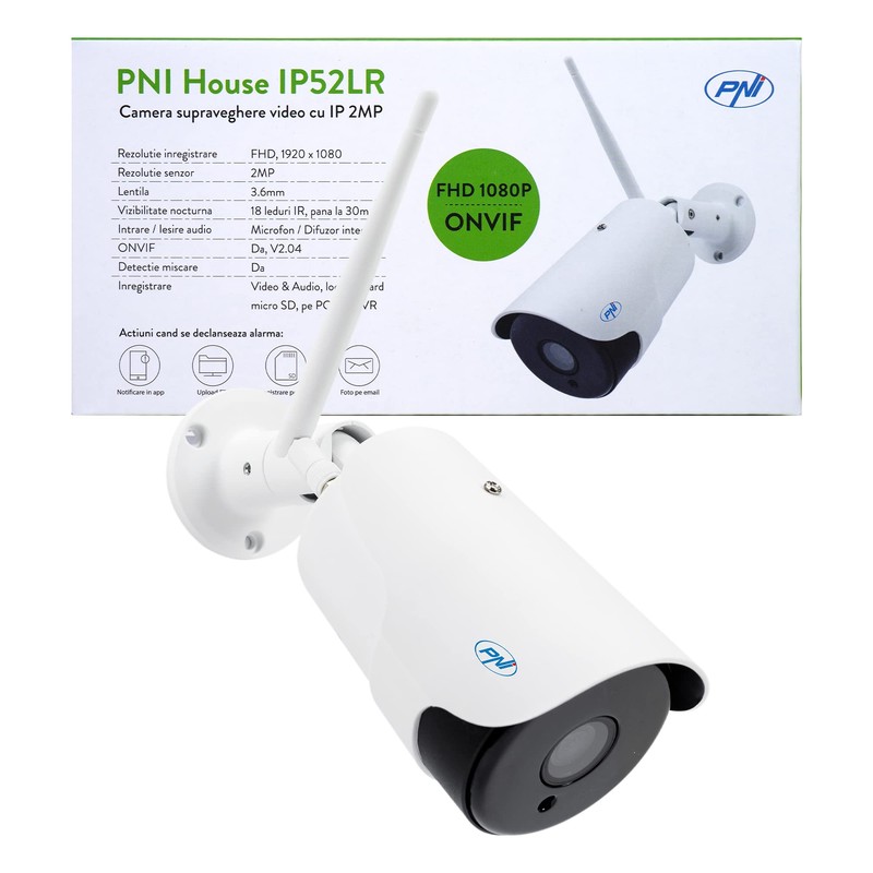 PNI House IP52LR 2MP 1080P Wireless Video Surveillance Camera with