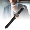 Men Field Watch Mineral Glass 50M Waterproof Silicone Strap Luminous