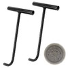 Pack of 2 Manhole Cover Lifters, Afenau 30 cm Gulli