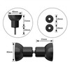 AQUALAVOS Shower Door Handle Door Knob Furniture Knobs Black Matt