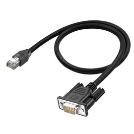 LANMINGLEL RJ45 to DB9 Cable RJ45 Male to DB9 9-Pin Male RS232 Serial Port Cat5 Ethernet LAN Console Cable RJ45 to RS232 Networking Devices Console Cable for Routers, Switches 0.5M (Male to Male)