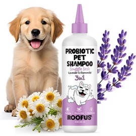 Roofus Dog Shampoo 1 Pack - Snuggle Sesh Probiotic Pet Shampoo for Deodorizing & Itching - Dog Hypoallergenic Shampoo for Skin Infections - Pet Shampoo Helps Shedding & Grooming Supplies