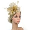 KalluliCC Gold Fascinators Hat for Women Tea Party,Tea Party Hats
