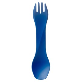 humangear GoBites Uno | Travel & Camping Utensils | Portable & Convertible Dining Ware | Multi-Functional Spork, Blue