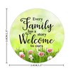 Every Family Has A Story Welcome to Ours Round Label