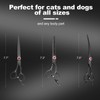 GLADOG 7 Inch Professional Dog Grooming Scissors Kit, 5-in-1 Titanium