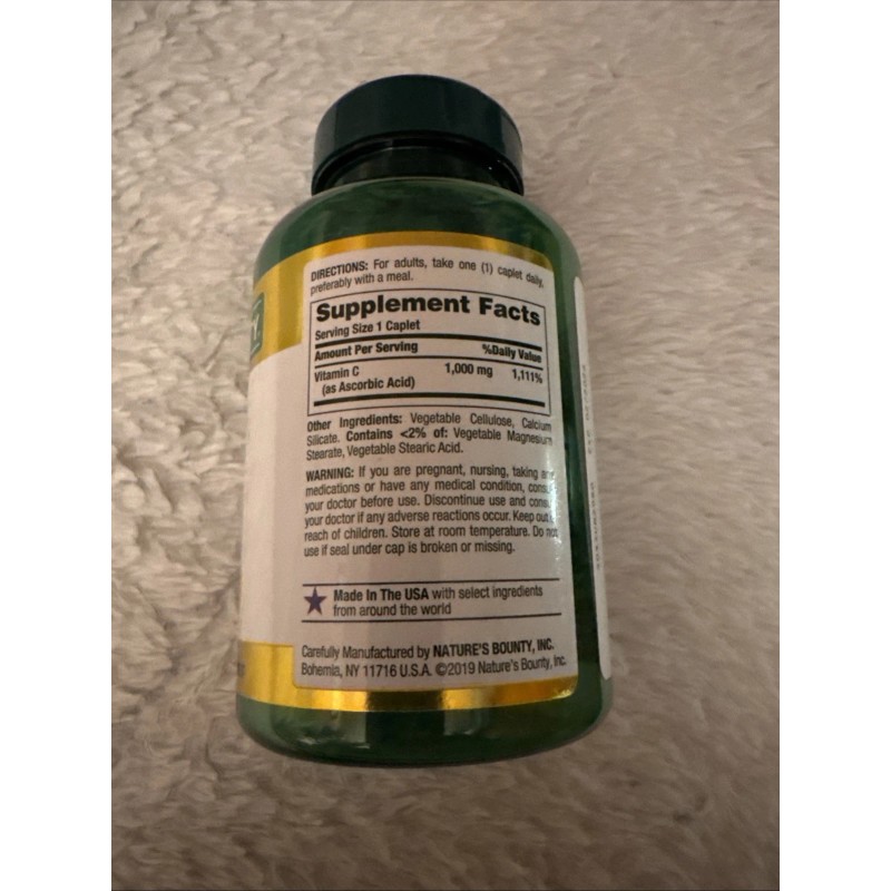 Nature’s Bounty Vitamin C 1000 Mg - 100 Caplets Exp