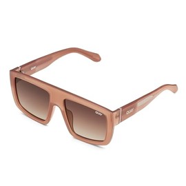 Quay Women's Get In Line Sunglasses, Milky Caramel/Brown