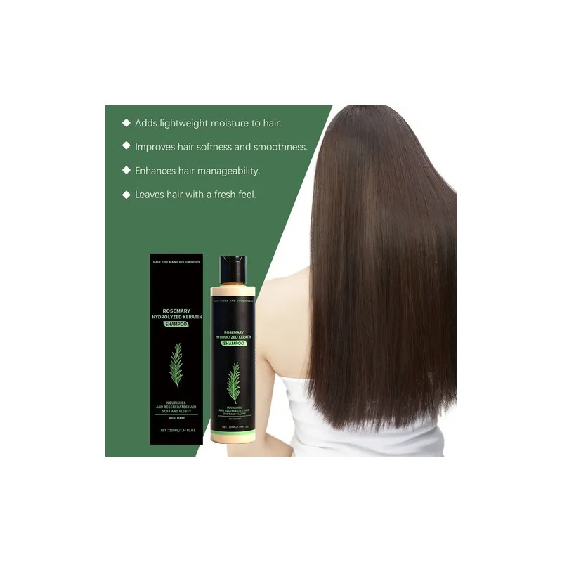 Champú Orgánico De Romero El Crecimiento Del Cabello 220ml