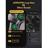 MIKKUPPA M12x1.5 Lug Nuts Green - Replacement for 1994-2013 Chevy