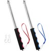 LTISHABILTD 6.5ft (200cm) Telescopic Handheld Flagpole, 2 Pcs Retractable Banner