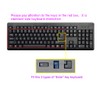 Silicone Keyboard Cover Skin Protector for Standard Size Computer/Desktop/PC with