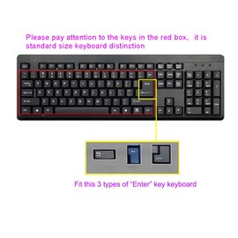 Silicone Keyboard Cover Skin Protector for Standard Size Computer/Desktop/PC with 104/107 Keys Keyboard, Universal Standard Keyboard Cover Skin - (Blue)