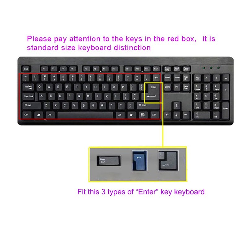 Silicone Keyboard Cover Skin Protector for Standard Size Computer/Desktop/PC with