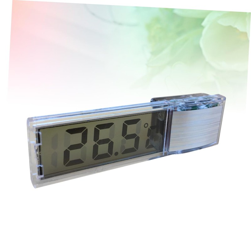 Zerodeko LED Fish Tank Thermometer Stylish Sucker Type Measuring Tool