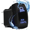 HOKAAER HOKAAER Aux Lights Rocker Switch Toggle On-Off 12V/20A 24V/10A